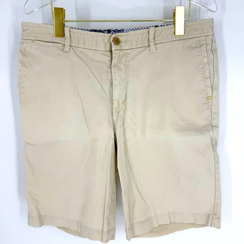 Tommy Bahama Flat Front Chino Shorts Khaki Men's Size 34W